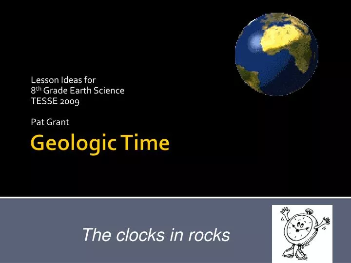 lesson ideas for 8 th g rade earth science tesse 2009 pat grant