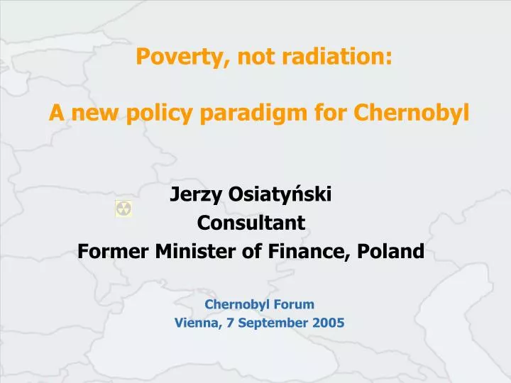 poverty not radiation a new policy paradigm for chernobyl