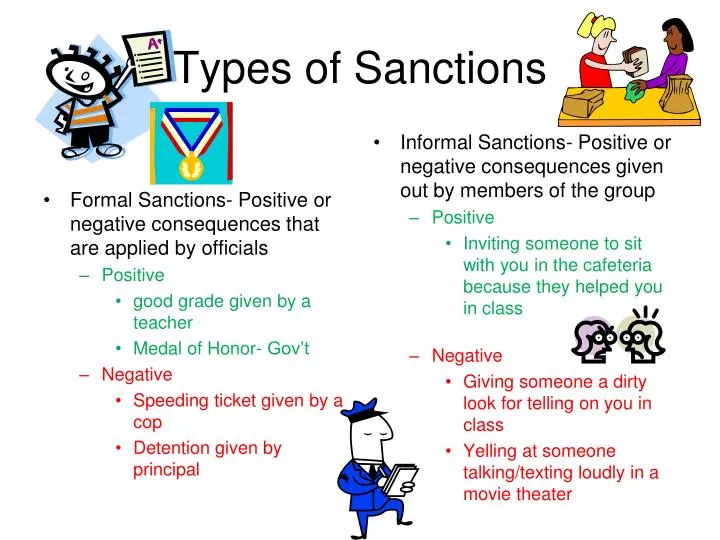 types of sanctions