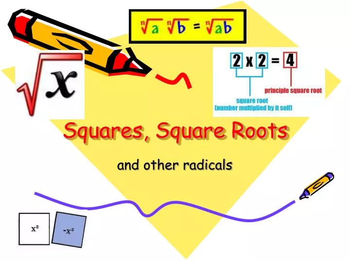 squares square roots