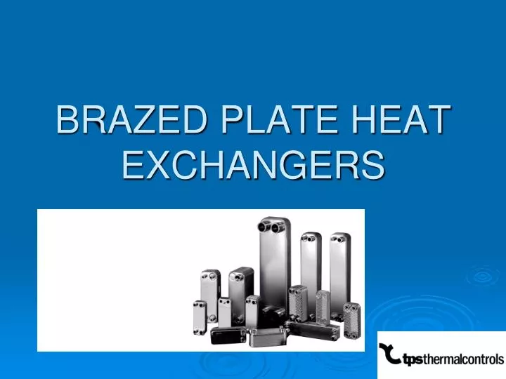 brazed plate heat exchangers