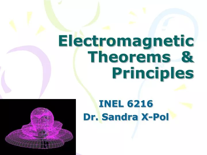electromagnetic theorems principles