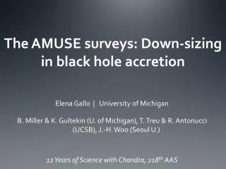 The AMUSE surveys: Down-sizing in black hole accretion