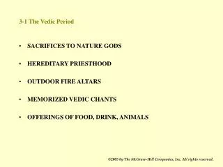 3-1 The Vedic Period