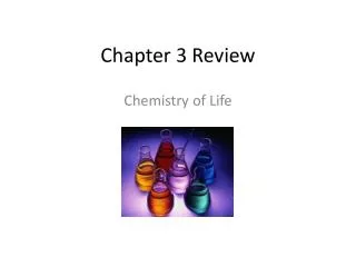 Chapter 3 Review