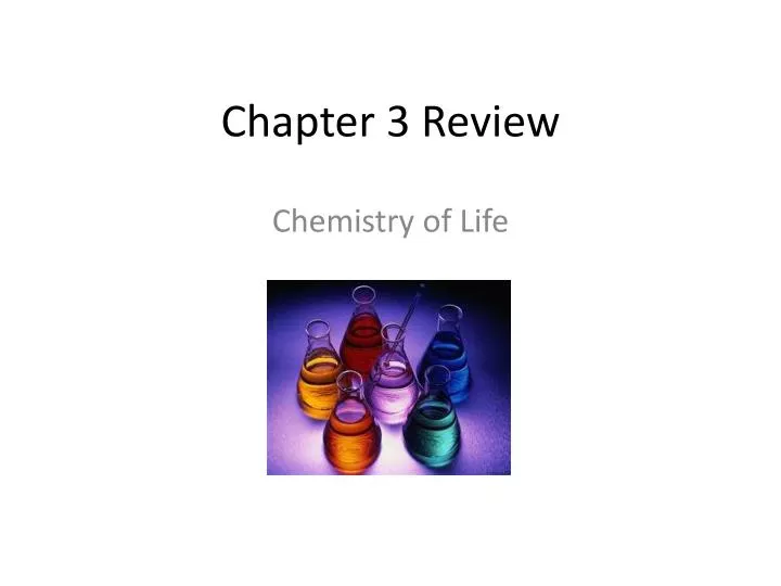 chapter 3 review