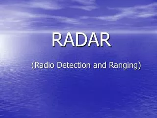radar
