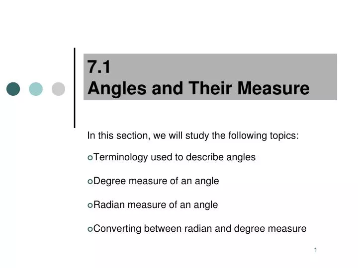 7 1 angles and their measure
