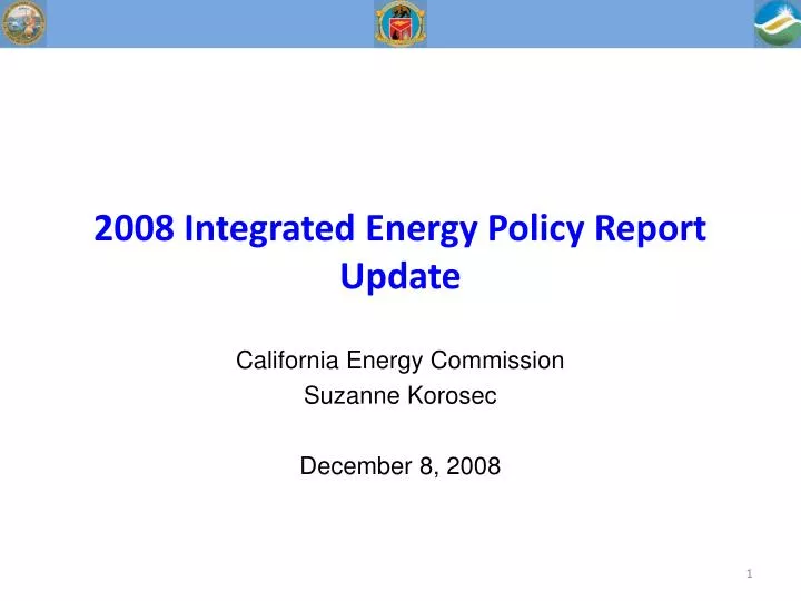2008 integrated energy policy report update