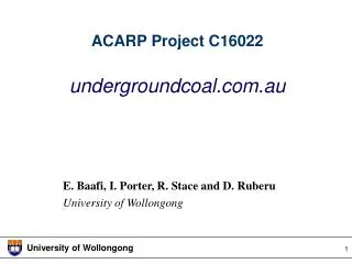 ACARP Project C16022 undergroundcoal.au