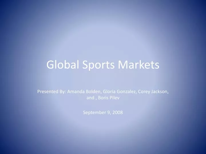 global sports markets