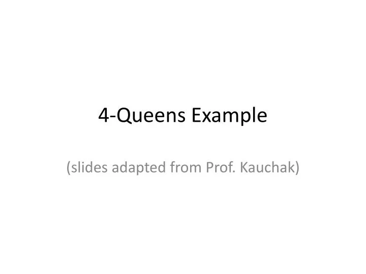 4 queens example