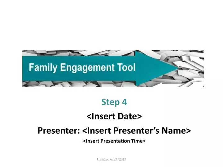 step 4 insert date presenter insert presenter s name insert presentation time
