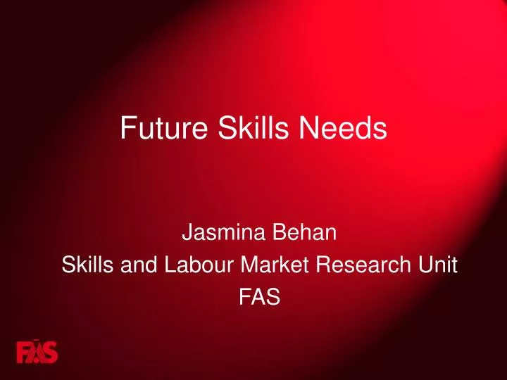 future skills needs