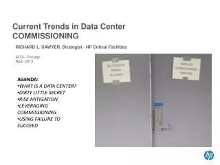 Current Trends in Data Center COMMISSIONING