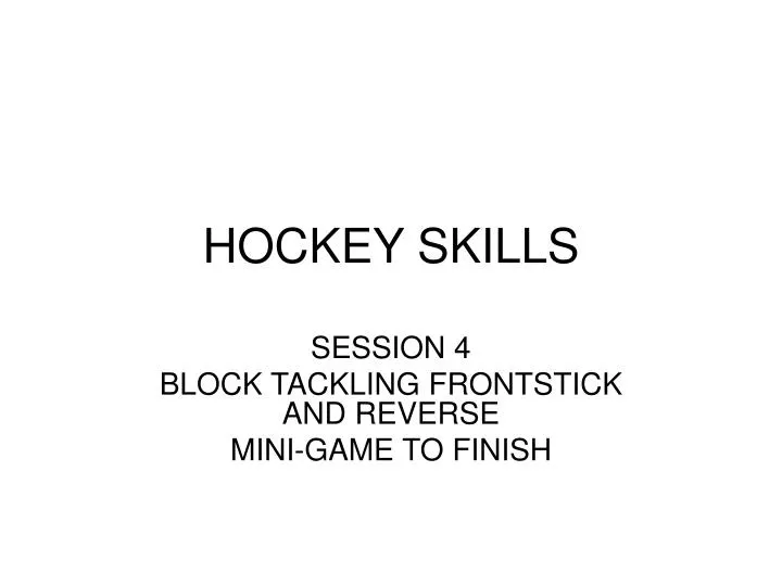 hockey skills