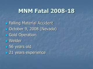MNM Fatal 2008-18