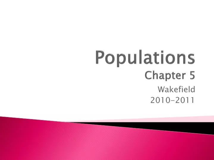 populations chapter 5