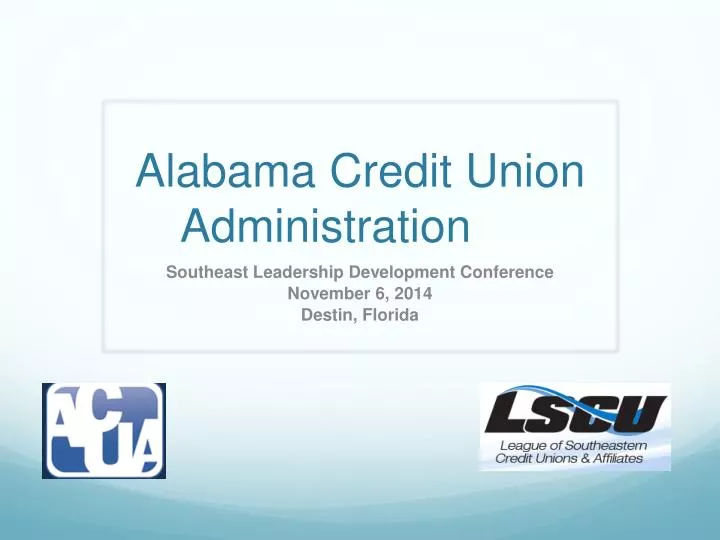 alabama credit union administration