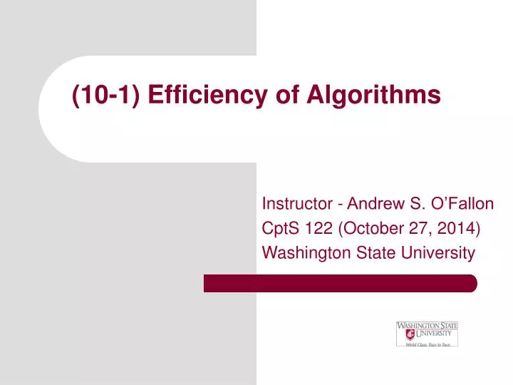 10 1 efficiency of algorithms