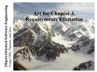 Art for Chapter 4, Requirements Elicitation