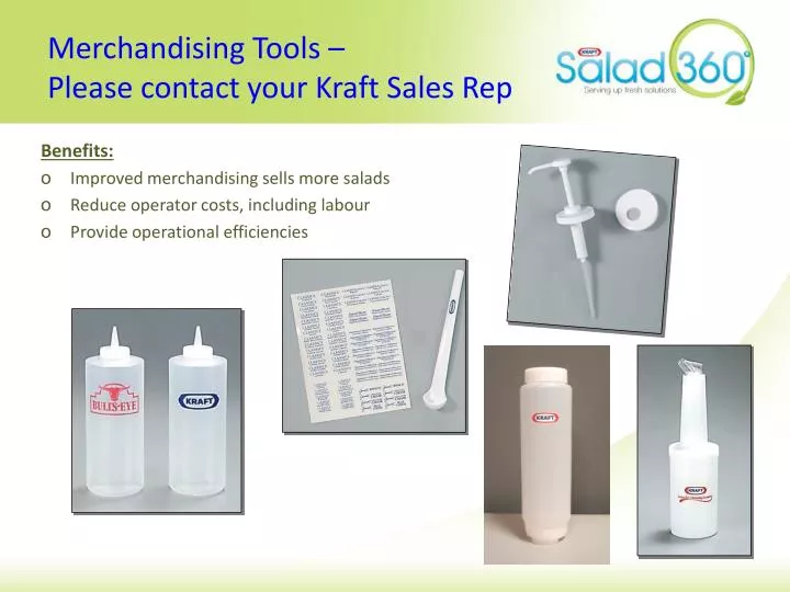 merchandising tools please contact your kraft sales rep