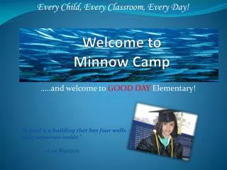 Welcome to Minnow Camp