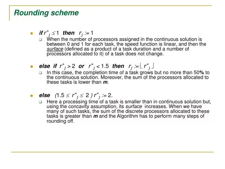 rounding s cheme