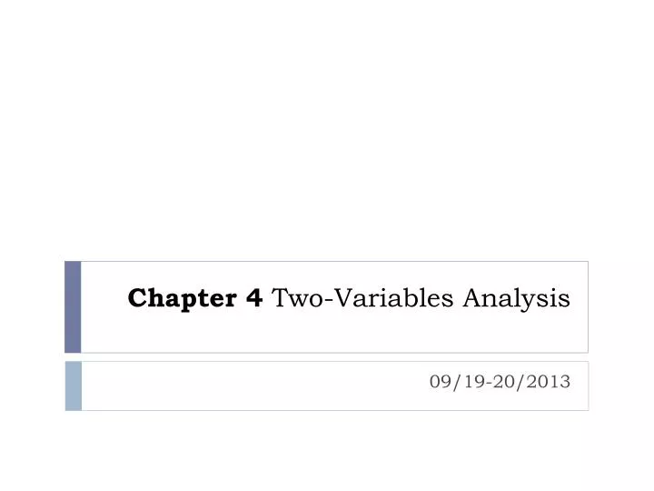 chapter 4 two variables analysis