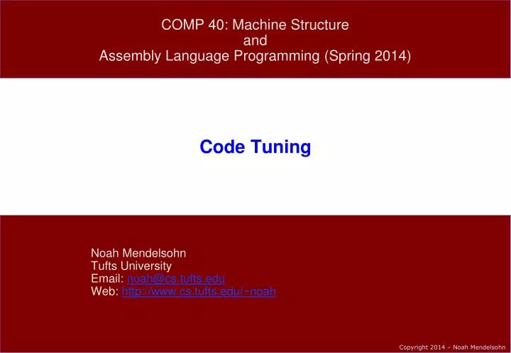 code tuning