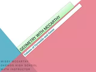 geometry with mccarthy