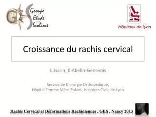croissance du rachis cervical