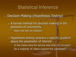 Statistical Inference