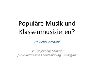 popul re musik und klassenmusizieren