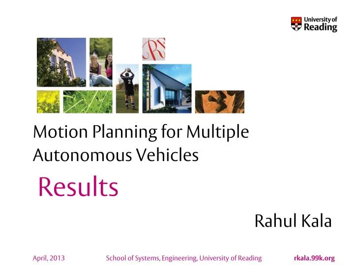 motion planning for multiple autonomous vehicles
