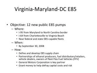 Virginia-Maryland-DC E85