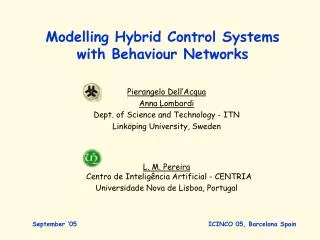 modelling hybrid control systems with behaviour networks