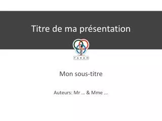titre de ma pr sentation