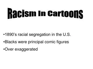 Racism In Cartoons