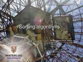 Sorting algorithms