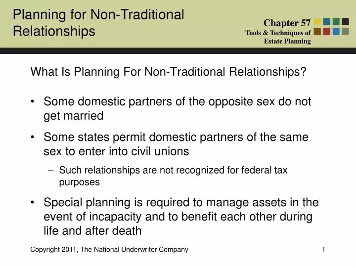 what is planning for non traditional relationships
