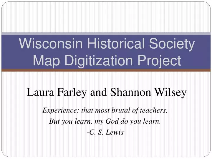 wisconsin historical society map digitization project