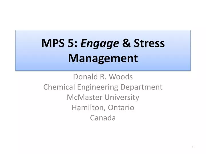 mps 5 engage stress management