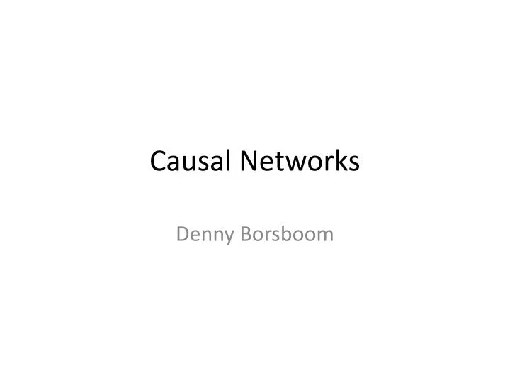 causal networks
