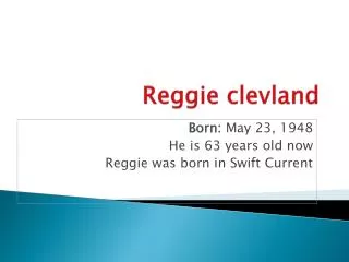 Reggie clevland