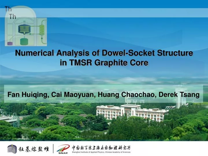 numerical analysis of dowel socket structure in tmsr graphite core