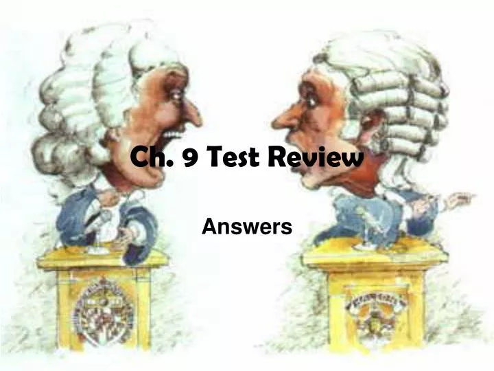 ch 9 test review