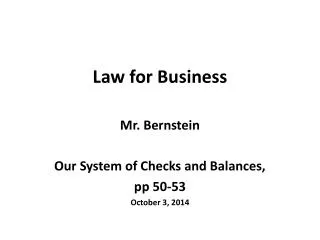 law for business