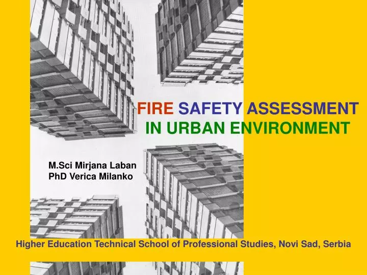 fire safety assessment in urban environment