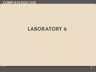 Laboratory 6